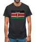 Kenya Grunge Style Flag Mens T-Shirt