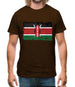 Kenya Grunge Style Flag Mens T-Shirt