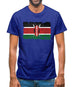 Kenya Grunge Style Flag Mens T-Shirt