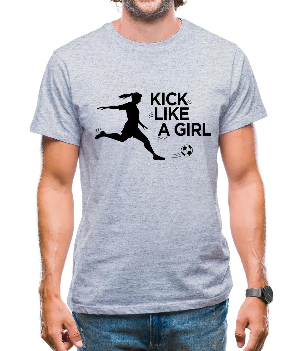 Kick Like A Girl Mens T-Shirt