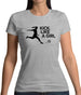 Kick Like A Girl Womens T-Shirt