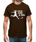 Kick Like A Girl Mens T-Shirt