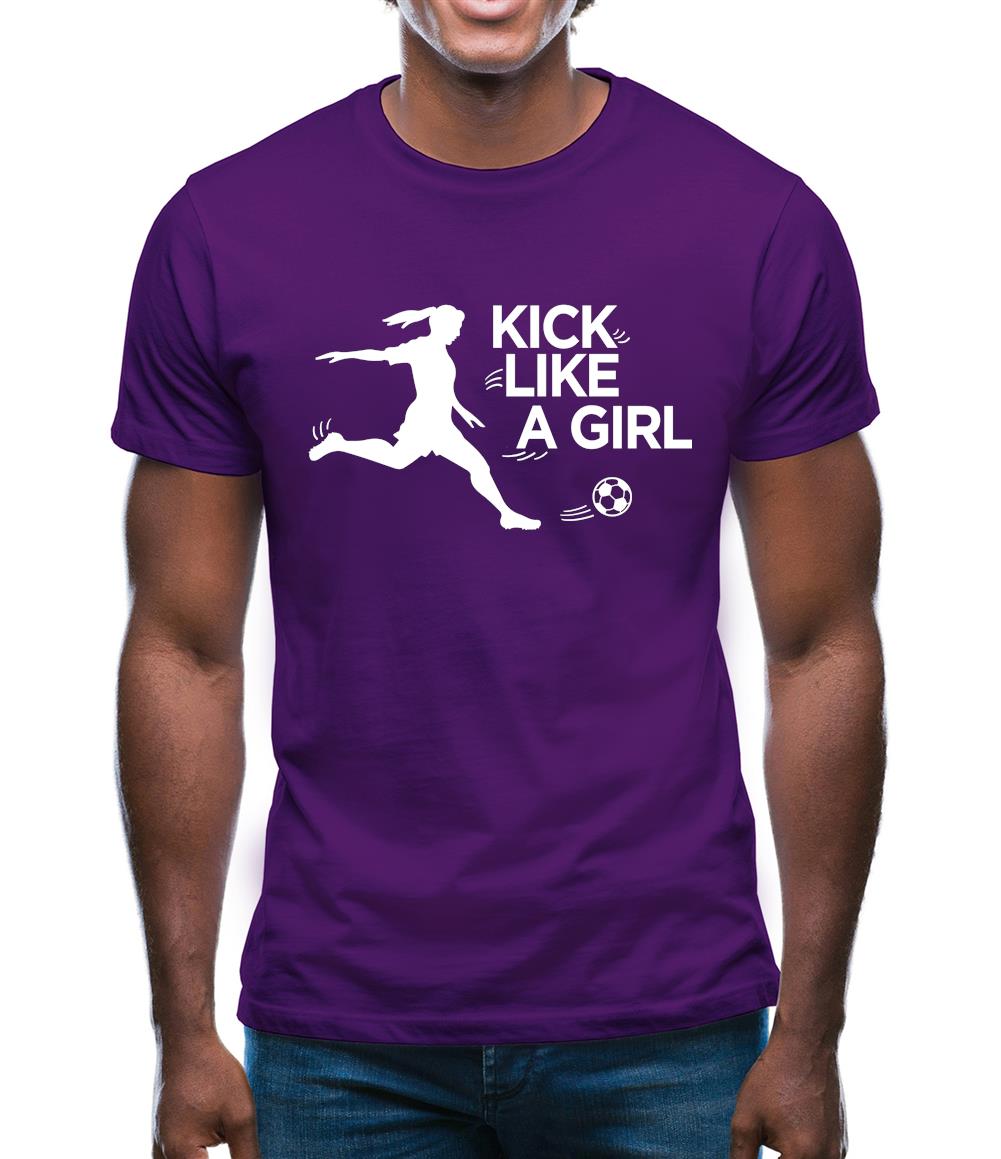 Kick Like A Girl Mens T-Shirt