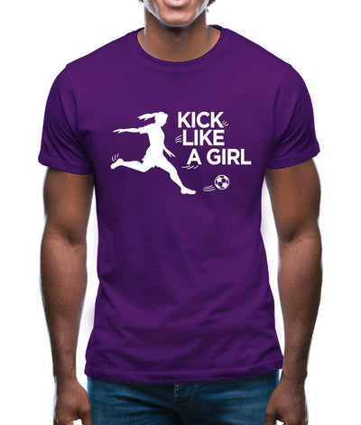 Kick Like A Girl Mens T-Shirt