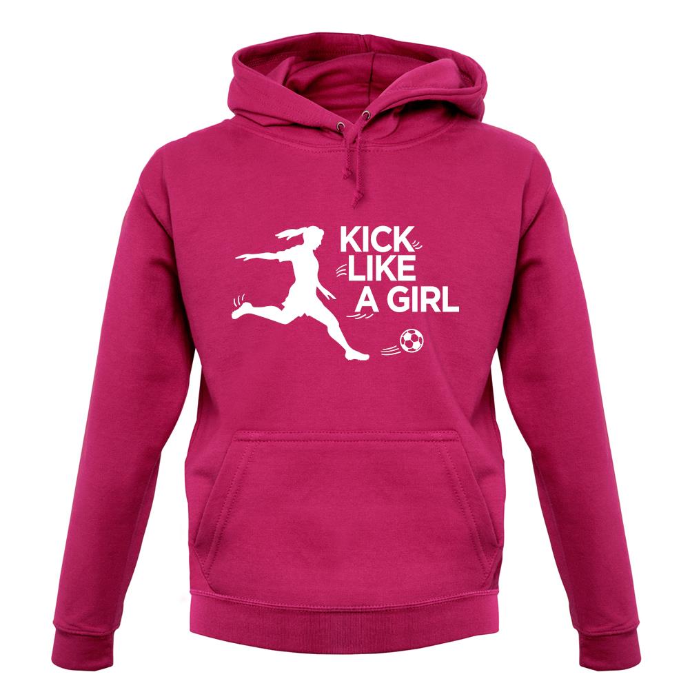 Kick Like A Girl Unisex Hoodie Tee.sh