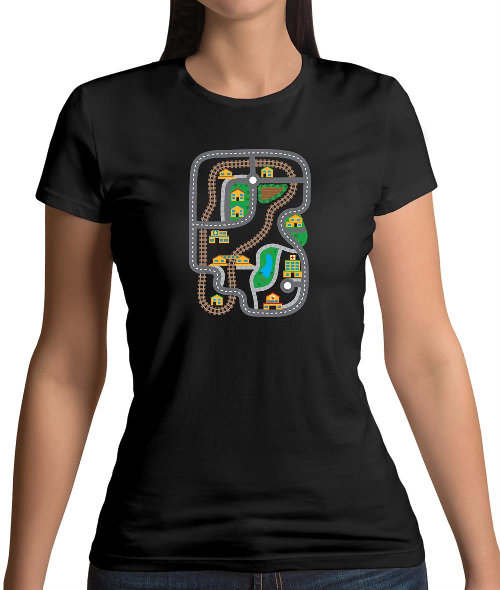 Car Play Mat Womens T-Shirt