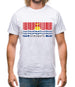 Kiribati Barcode Style Flag Mens T-Shirt