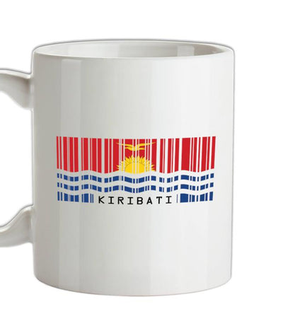 Kiribati Barcode Style Flag Ceramic Mug
