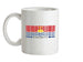 Kiribati Barcode Style Flag Ceramic Mug