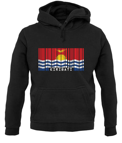 Kiribati Barcode Style Flag unisex hoodie