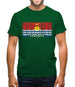 Kiribati Barcode Style Flag Mens T-Shirt