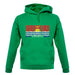 Kiribati Barcode Style Flag unisex hoodie