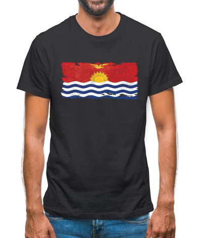 Kiribati Grunge Style Flag Mens T-Shirt