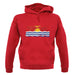 Kiribati Grunge Style Flag unisex hoodie