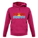 Kiribati Grunge Style Flag unisex hoodie