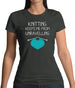 Knitting Keeps Me From Unravelling Womens T-Shirt