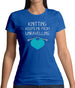 Knitting Keeps Me From Unravelling Womens T-Shirt