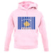 Kosovo Barcode Style Flag unisex hoodie
