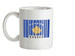 Kosovo Barcode Style Flag Ceramic Mug