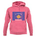Kosovo Barcode Style Flag unisex hoodie