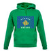 Kosovo Barcode Style Flag unisex hoodie