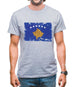 Kosovo Grunge Style Flag Mens T-Shirt