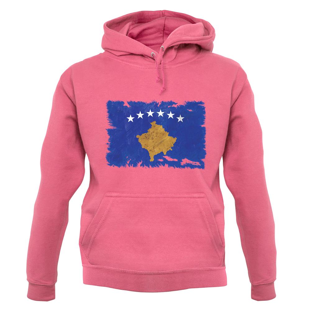 Kosovo Grunge Style Flag unisex hoodie