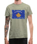 Kosovo Grunge Style Flag Mens T-Shirt