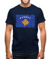 Kosovo Grunge Style Flag Mens T-Shirt