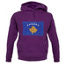 Kosovo Grunge Style Flag unisex hoodie
