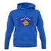 Kosovo Grunge Style Flag unisex hoodie