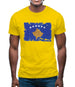 Kosovo Grunge Style Flag Mens T-Shirt