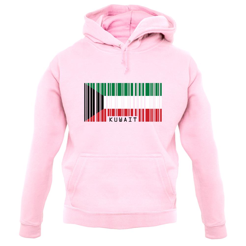 Kuwait Barcode Style Flag unisex hoodie