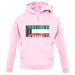 Kuwait Barcode Style Flag unisex hoodie