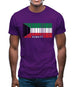 Kuwait Barcode Style Flag Mens T-Shirt