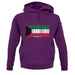 Kuwait Barcode Style Flag unisex hoodie