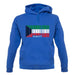 Kuwait Barcode Style Flag unisex hoodie