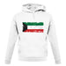 Kuwait Grunge Style Flag unisex hoodie