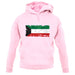 Kuwait Grunge Style Flag unisex hoodie