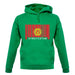 Kyrgyzstan Barcode Style Flag unisex hoodie