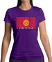 Kyrgyzstan Barcode Style Flag Womens T-Shirt