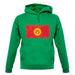 Kyrgyzstan Grunge Style Flag unisex hoodie