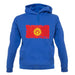 Kyrgyzstan Grunge Style Flag unisex hoodie