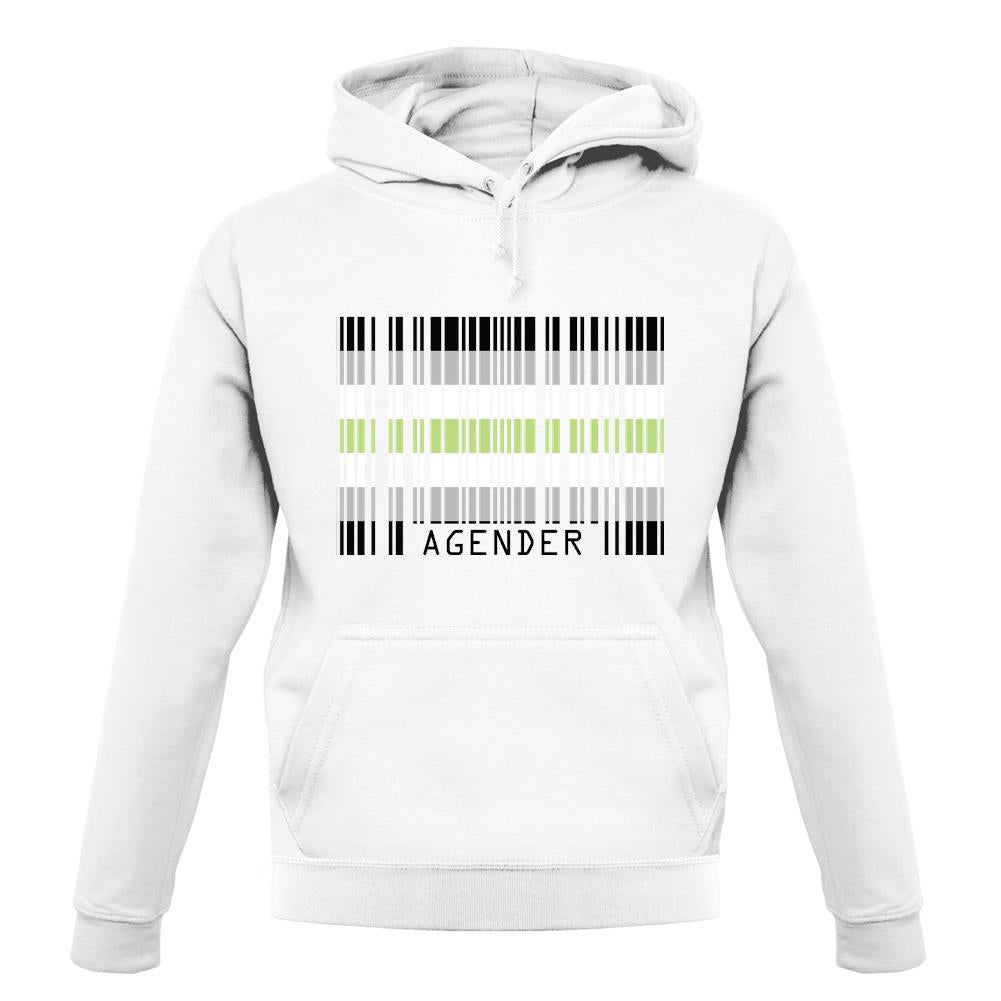 Lgbt Barcode Flags Agender unisex hoodie
