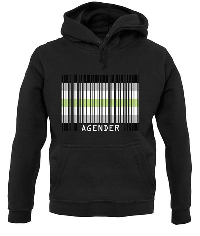 Lgbt Barcode Flags Agender unisex hoodie