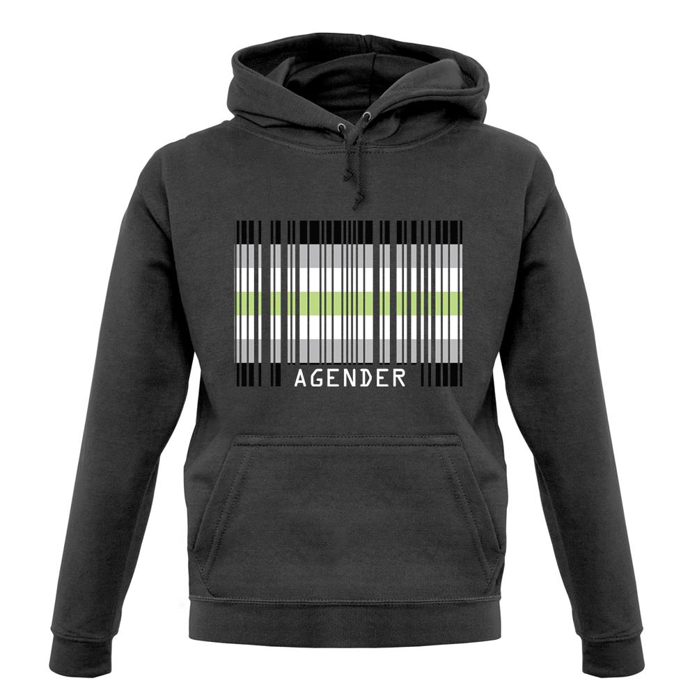 Lgbt Barcode Flags Agender unisex hoodie
