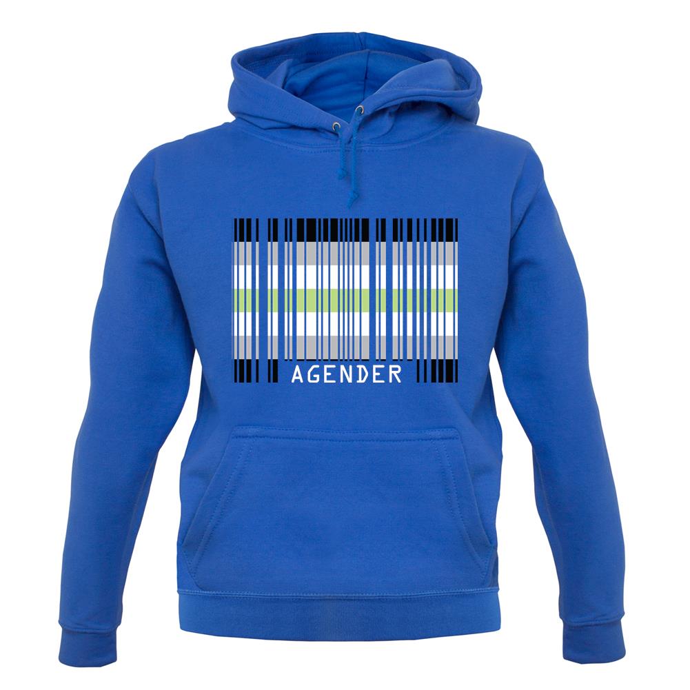 Lgbt Barcode Flags Agender unisex hoodie