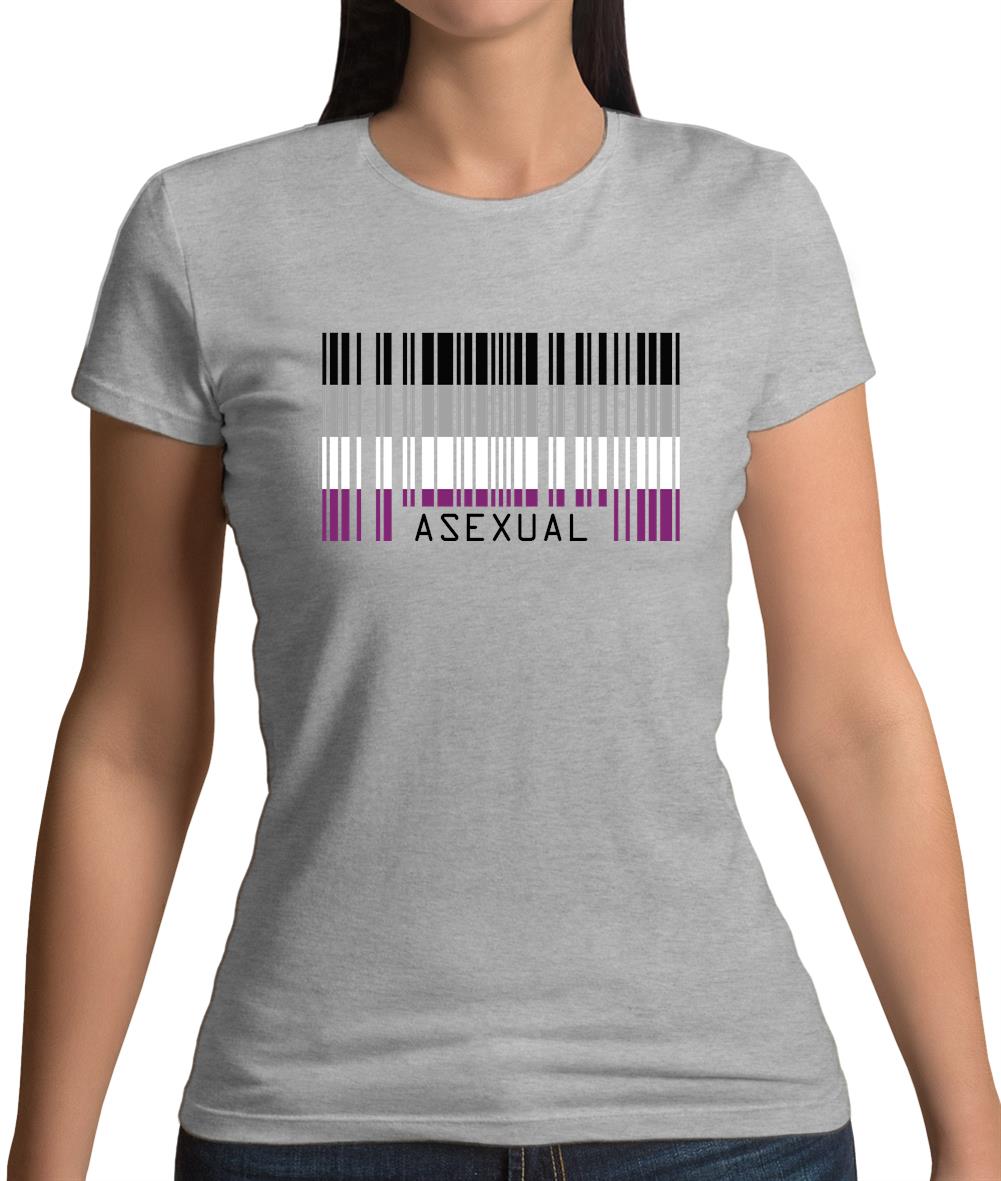 Lgbt Barcode Flags Asexual Womens T-Shirt