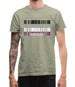 Lgbt Barcode Flags Asexual Mens T-Shirt