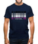 Lgbt Barcode Flags Asexual Mens T-Shirt